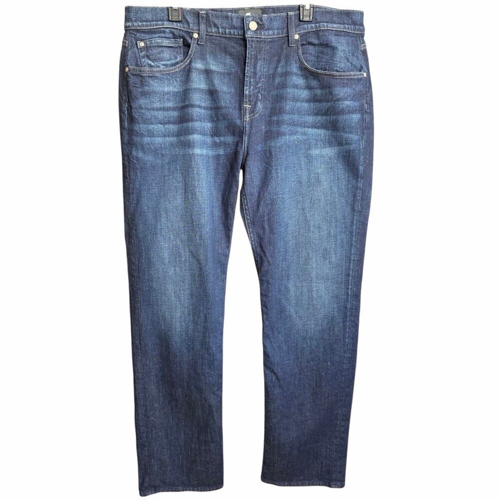 7 For All Mankind Men’s Austyn Relaxed Fit Jeans Size 38 7T046922‎ LDK Dark Wash